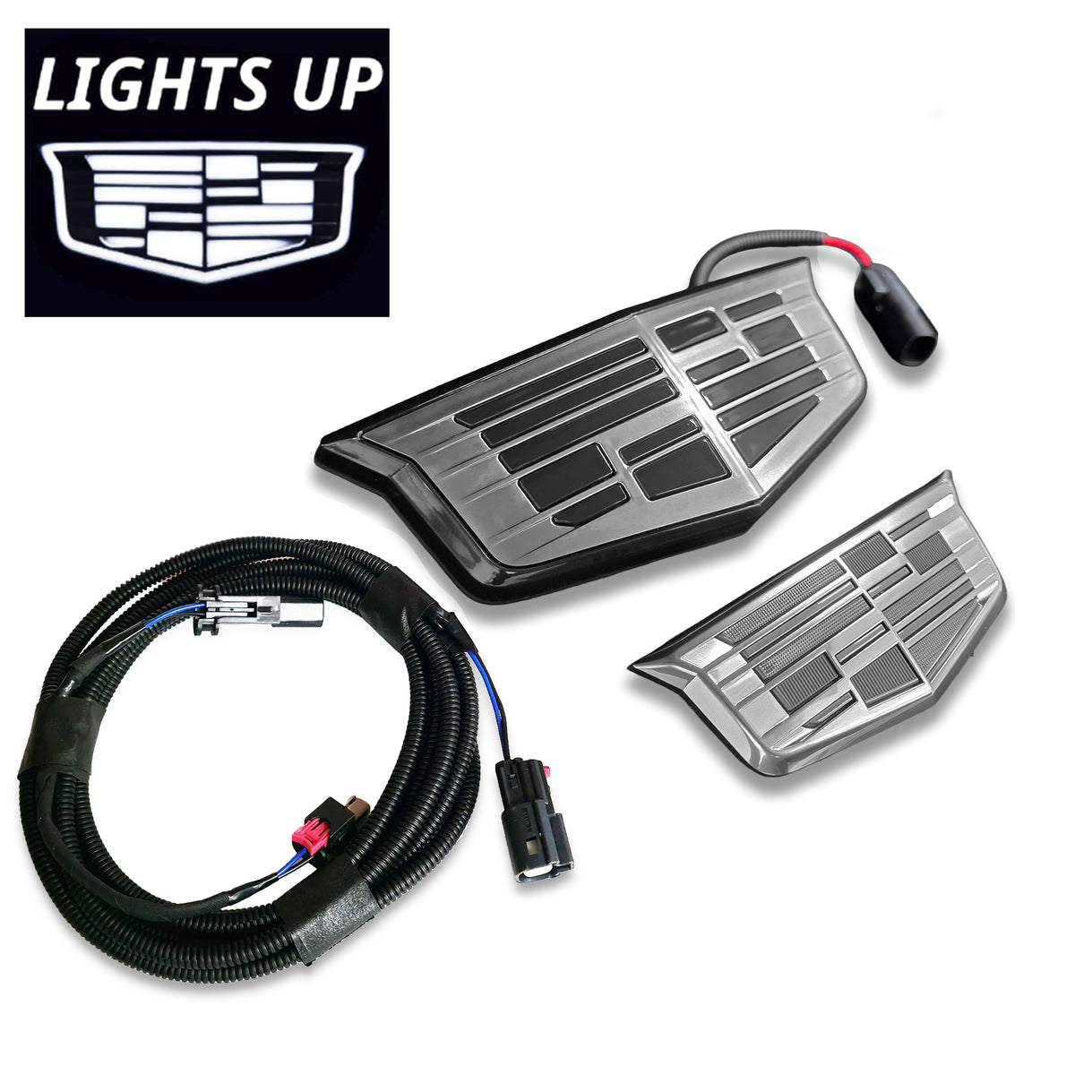 Cadillac XT6 Illuminated Blackout Front Emblem | Plug & Play LED
