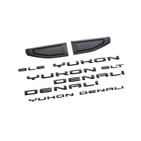 2021-2024 GMC Yukon Black Body Emblem Package
