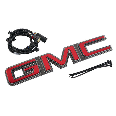 2021–2024 GMC Yukon Red Illuminated Front Emblem