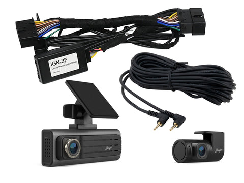 Full HD Front Dash Cam ADAS w/ Full HD Rear Camera