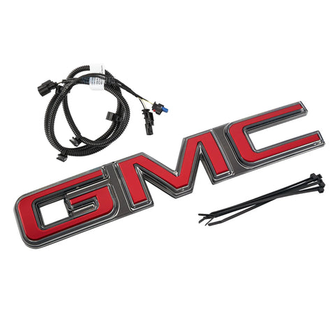 2025–2026 GMC Yukon Red Illuminated Front Emblem