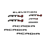 thumbnail image 2 of OEM Style Black Chrome GMC Emblems – Front & Rear Badge Set For 2020-24 Acadia & 2022-24 Terrain 2 of 4