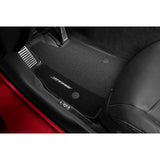 Z06 Premium Black Floor Mats Jet Black Stitching