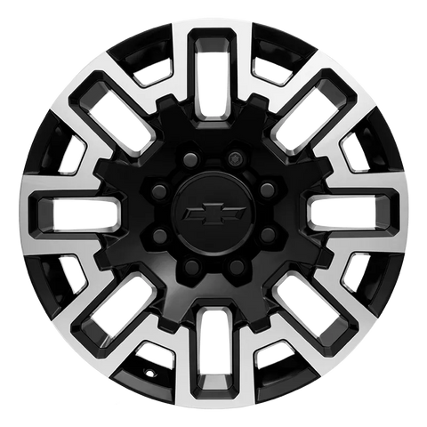 2024-2025 Silverado HD Gloss Black Machined 22" Wheel