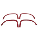 Sierra 1500 Volcanic Red Painted Front Rear Fender Flares