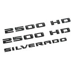 2020-2025 Chevrolet Silverado 2500 HD Black Emblem Nameplate Badge