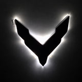 2026–2027 Corvette Illuminated Crossed Flags Emblem