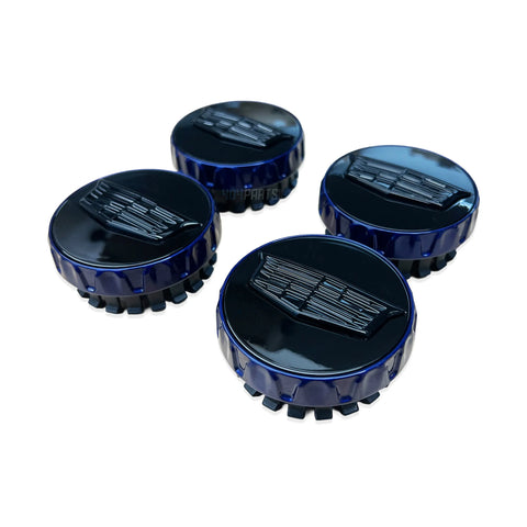 2020-2026 Cadillac CT4 CT5 PDL Blue Blackout Center Caps