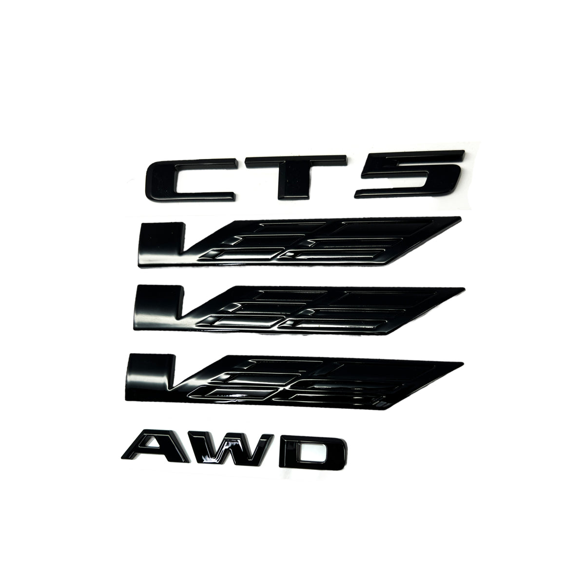2020–2026 Cadillac CT5 V-Series Blackout Emblem Kit – Gloss Black GBA ...