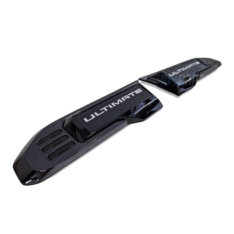 2024–2026 GMC Sierra HD Blackout Fender Vent Inserts Gloss Black Vader Chrome ULTIMATE Emblems Genuine GM 2