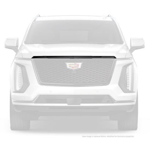 2025-2026 Cadillac Escalade Gloss Black Hood Trim Upper Grille