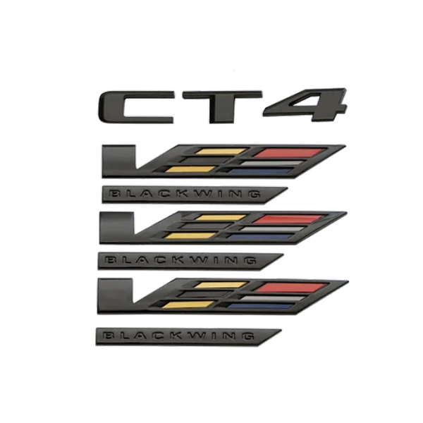 CT4-V Blackwing Gloss Black Emblem Kit with V-Series Colors