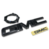 2025–2026 GMC Yukon Denali Black Illuminated Front and Rear Emblem Kit 5.5 Inch Rear Updated Harness Genuine GM 85852346