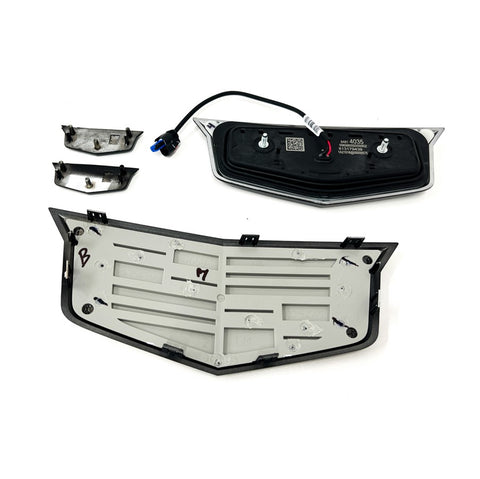 Silver Rear Liftgate Emblem For 2015-2022 Cadillac Escalade - OEM Style Self-Adhesive