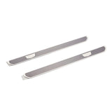 Front Stainless Cadillac Crest Door Sill Plates