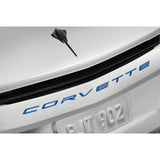 Corvette Script Rear Emblem In Elkhart Blue