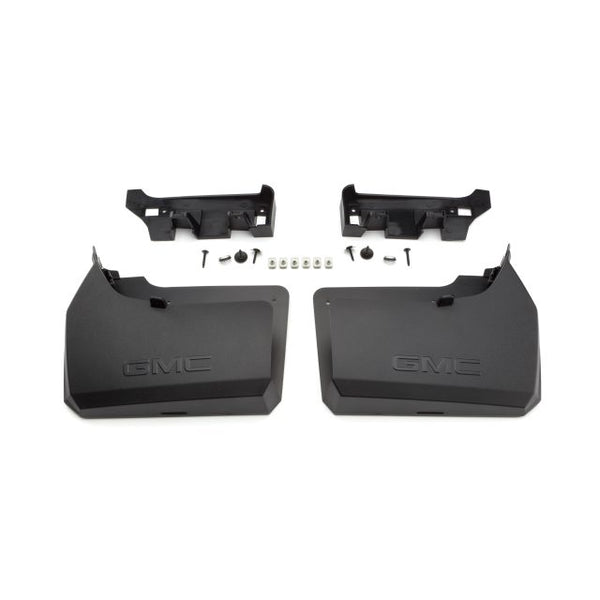2019–2026 GMC Sierra 1500 Rear Splash Guards – Black with GMC Logo