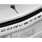 Corvette Script Rear Emblem In Carbon Flash