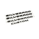 Silverado Gloss Black Emblem Lettering Kits
