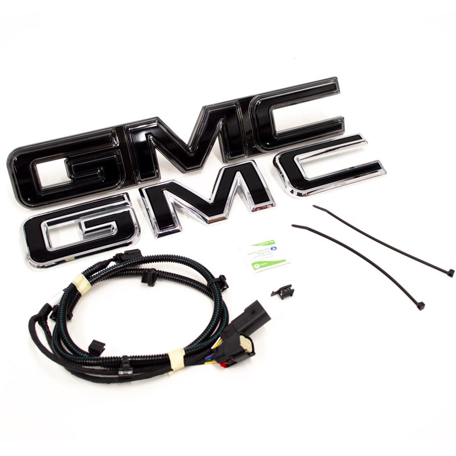 GMC Sierra Emblem Kit 6-Piece Gloss Black Door & Tailgate GMC Sierra Emblem Kit 6-Piece Gloss Black Door & Tailgate