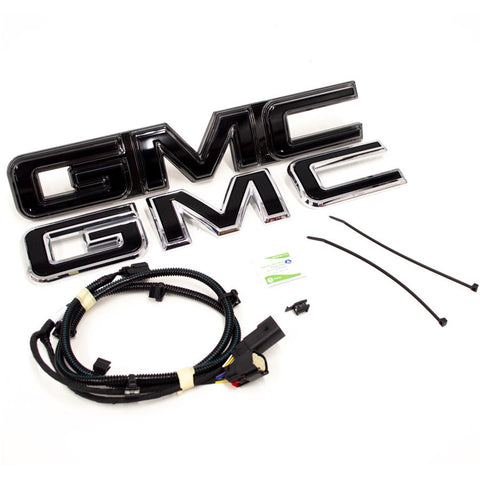 2020-2023 Sierra HD Illuminated Black GMC Emblem Kit