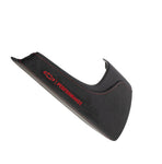 Performance Black Suede Red Stitching Arm Rest