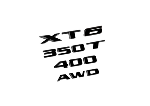 XT6 Black Out Lettering Package