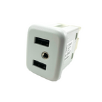 DUAL PORT HIGH SPEED USB 3.0 RECEPTACLE OUTLET