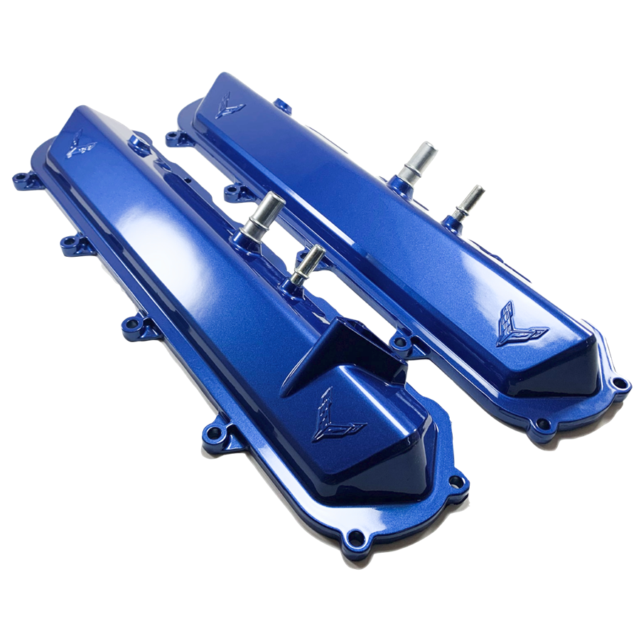 Corvette C8 6.2L Engine Valve Covers in Custom Colors 404 Parts