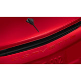 Corvette Script Rear Emblem In Torch Red